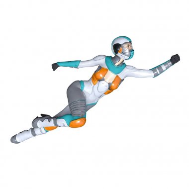 3d cg işleme süper bir kadın