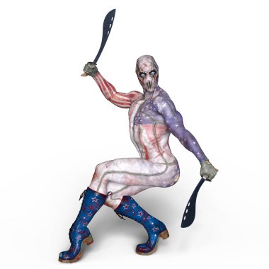 bir süper kahraman 3d cg render