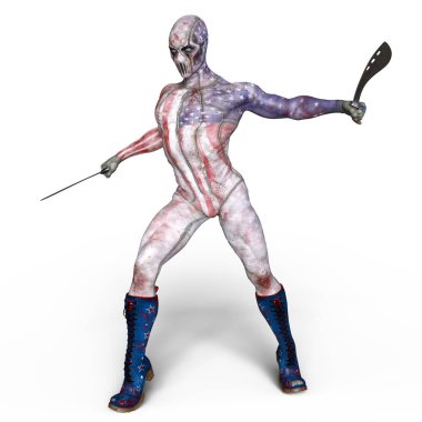 bir süper kahraman 3d cg render