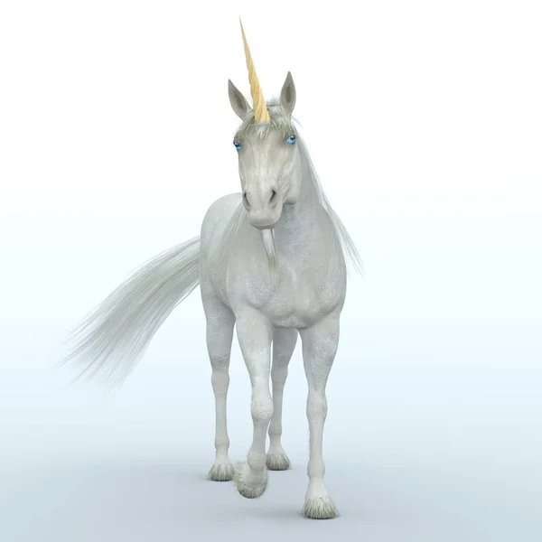 Representación 3D CG de un unicornio —  Fotos de Stock