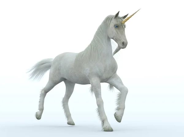 Rendering CG 3D di un unicorno — Foto Stock