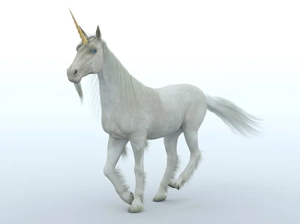 Rendering CG 3D di un unicorno — Foto Stock