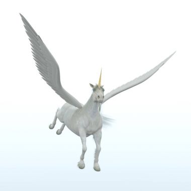 pegasus 3d cg render