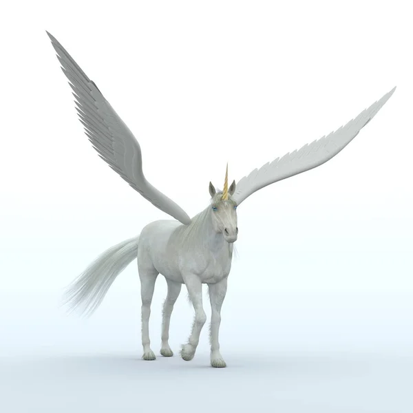 3D CG prestação de um pegasus — Fotografia de Stock