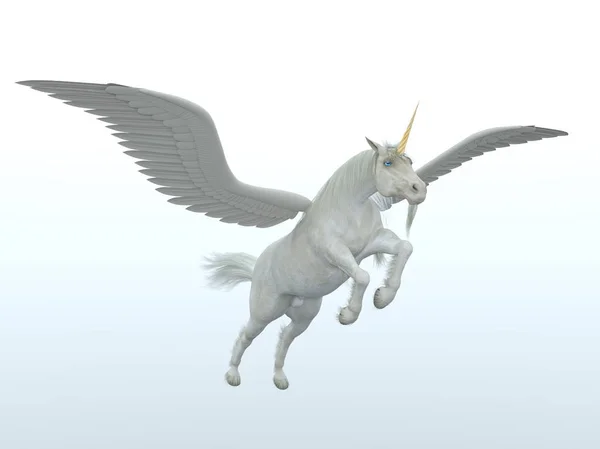 Vykreslování 3D cg Pegasus — Stock fotografie