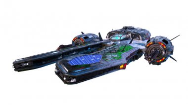 bir uzay gemisi 3d cg render