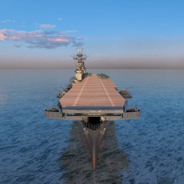 3d cg işleme uçak gemisi