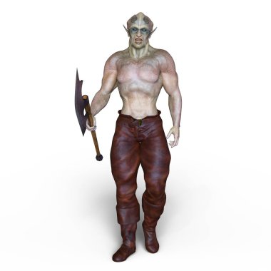 bir canavar 3d cg işleme