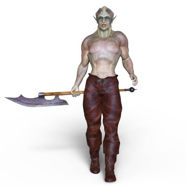 bir canavar 3d cg işleme