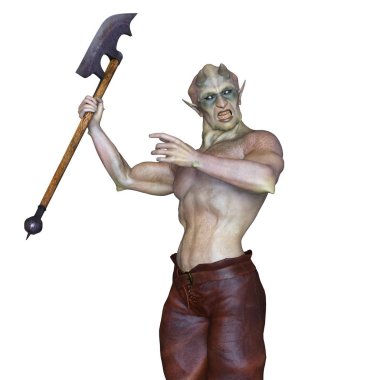 bir canavar 3d cg işleme