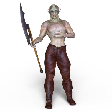 bir canavar 3d cg işleme