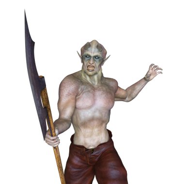 bir canavar 3d cg işleme