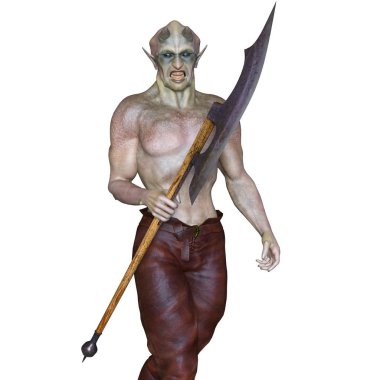 bir canavar 3d cg işleme