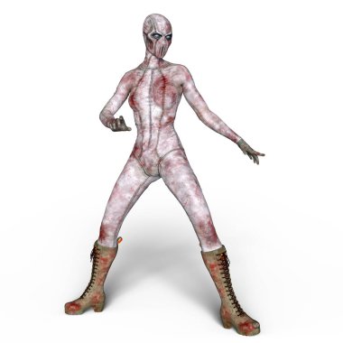 3d cg işleme süper bir kadın