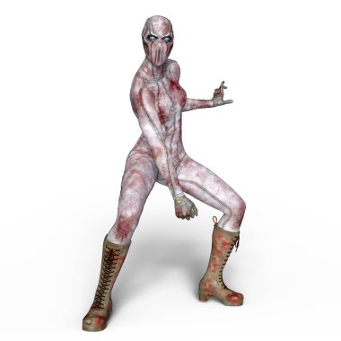 3d cg işleme süper bir kadın