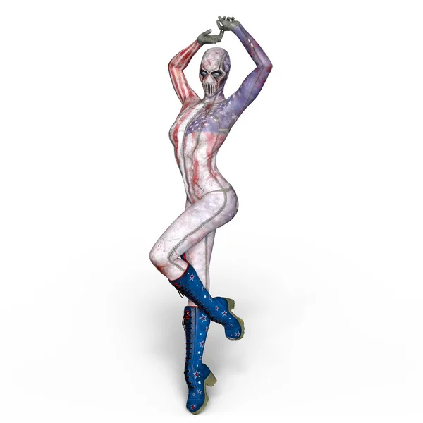 3D CG rendering of a super woman — Stock Photo, Image