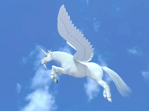 3D cg-rendering av en pegasus — Stockfoto