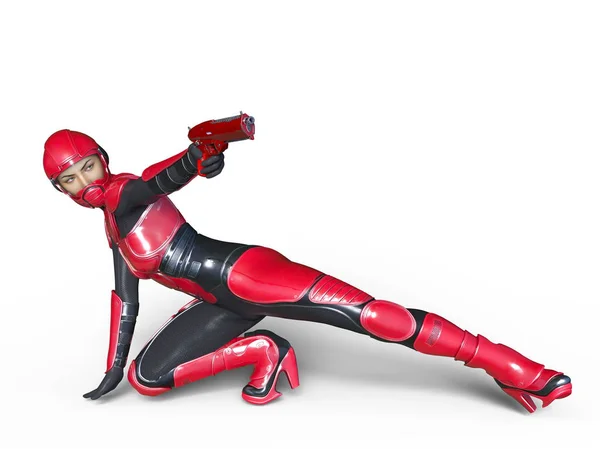 3D CG rendering of a super woman — Stock Photo, Image