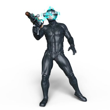 bir süper kahraman 3d cg render