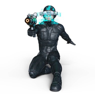 bir süper kahraman 3d cg render