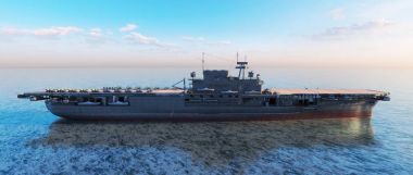 3d cg işleme uçak gemisi