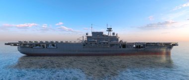 3d cg işleme uçak gemisi