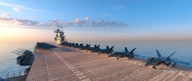 3d cg işleme uçak gemisi