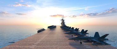 3d cg işleme uçak gemisi