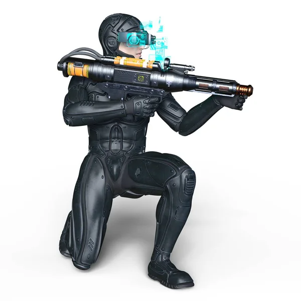 bir süper kahraman 3d cg render