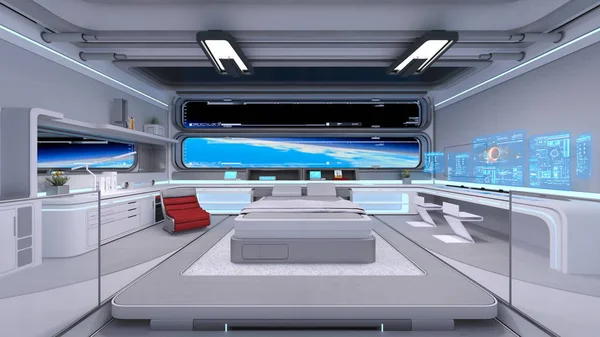 3D CG rendering of the control room — Stock Photo, Image