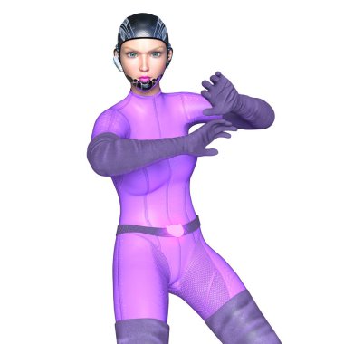 3d cg işleme süper bir kadın