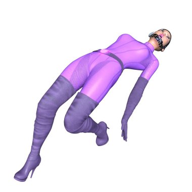 3d cg işleme süper bir kadın