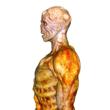 bir canavar 3d cg işleme