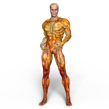 bir canavar 3d cg işleme