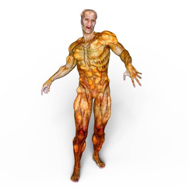 bir canavar 3d cg işleme