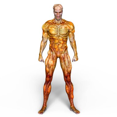 bir canavar 3d cg işleme