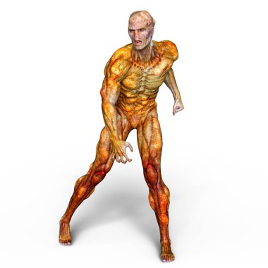 bir canavar 3d cg işleme