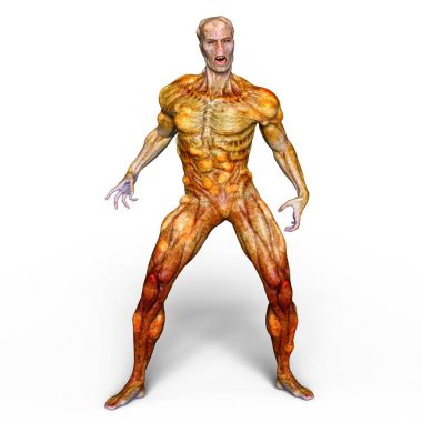 bir canavar 3d cg işleme