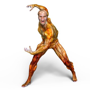 bir canavar 3d cg işleme