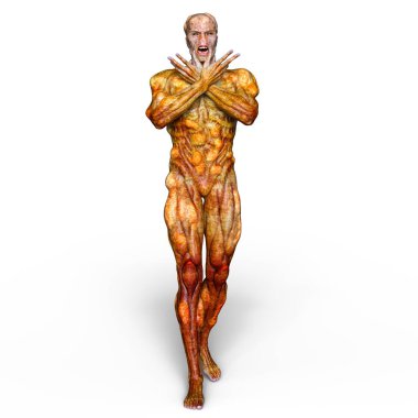 bir canavar 3d cg işleme