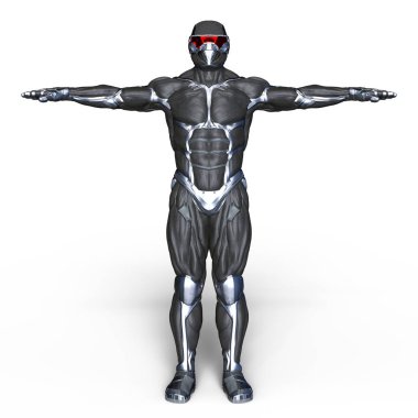 bir süper kahraman 3d cg render