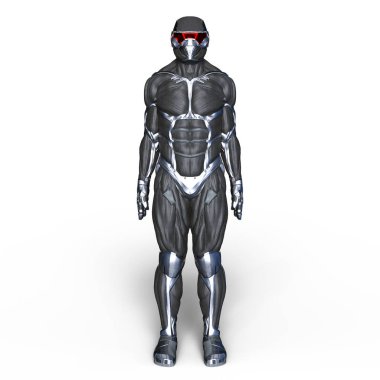 bir süper kahraman 3d cg render