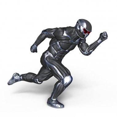 bir süper kahraman 3d cg render