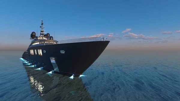 3D cg-rendering av transport fartyget — Stockfoto