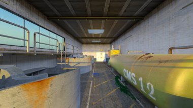 3d cg işleme drenaj tesisi