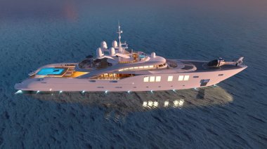 Nakliye gemisinin 3d cg işleme