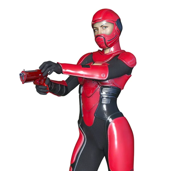 3D CG rendering of a super woman — Stock Photo, Image