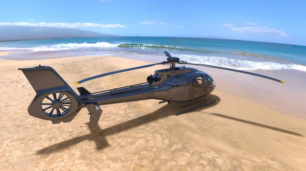 헬리콥터의 3d cg 렌더링 — 스톡 사진