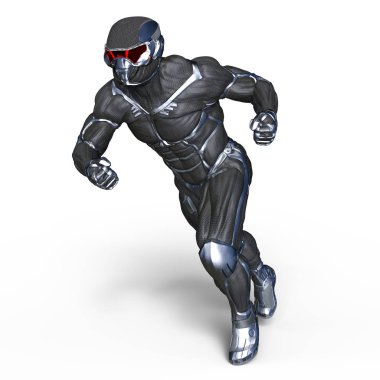 bir süper kahraman 3d cg render