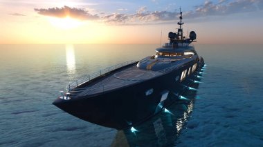 bir nakliye gemisinin 3d cg işleme